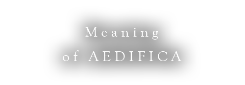 Meaning of AEDIFICA